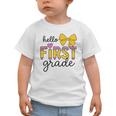 Hello First Grade For Girls Boys Cute Back To School Pencil Graphic Toddler T-Shirt Hello First Grade For Girls Boys Cute Back To School Pencil Graphic Toddler T-Shirt