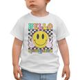 Hello Kindergarten Smile Face Back To School Girl Kid Graphic Toddler T-Shirt Hello Kindergarten Smile Face Back To School Girl Kid Graphic Toddler T-Shirt