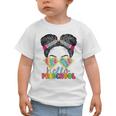 Hello Preschool Messy Bun Tie Dye Back To School Girls Kids Graphic Toddler T-Shirt Hello Preschool Messy Bun Tie Dye Back To School Girls Kids Graphic Toddler T-Shirt