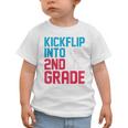 Kickflip Into 2nd Grade Skateboard Lover Back To School Graphic Toddler T-Shirt