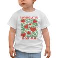 Kindergarten Is My Jam Boho Floral Strawberry Back To School Graphic Toddler T-Shirt