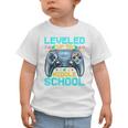 Leveled Up To Middle School Video Gamer Back To School Boys Graphic Toddler T-Shirt