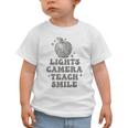 Lights Camera Teach Smile Disco-Ball Back To School Outfit Graphic Toddler T-Shirt Lights Camera Teach Smile Disco-Ball Back To School Outfit Graphic Toddler T-Shirt