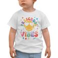 Preschool Vibes Groovy Back To School Girls Kids Graphic Toddler T-Shirt