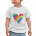 Rainbow Pencil Heart Back To School Creative Graphic Toddler T-Shirt