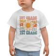 Retro 1st Grade Daisy Colorful Back To School First Grade Graphic Toddler T-Shirt Retro 1st Grade Daisy Colorful Back To School First Grade Graphic Toddler T-Shirt