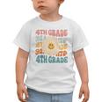 Retro 4th Grade Daisy Colorful Back To School Fourth Grade Graphic Toddler T-Shirt Retro 4th Grade Daisy Colorful Back To School Fourth Grade Graphic Toddler T-Shirt