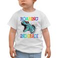 Roaring Into 2Nd Grade DinosaurRex Back To School Graphic Toddler T-Shirt Roaring Into 2Nd Grade DinosaurRex Back To School Graphic Toddler T-Shirt
