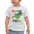 Roaring Into Pre-K Preschool Dinosaur Back To School Graphic Toddler T-Shirt