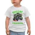 Rollin' Into Preschool Monster Truck Back To School Boys Graphic Toddler T-Shirt Rollin' Into Preschool Monster Truck Back To School Boys Graphic Toddler T-Shirt