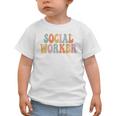 Social Worker Groovy Women Appreciation Day Back To School Graphic Toddler T-Shirt Social Worker Groovy Women Appreciation Day Back To School Graphic Toddler T-Shirt