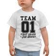 Team 1st Grade All-Stars Back To School Sports Jersey Graphic Toddler T-Shirt