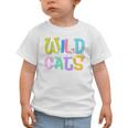 Wildcats School Spirit Groovy Back To School Girls Graphic Toddler T-Shirt