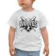 Wolves Baseball Back To School Spirit Graphic Toddler T-Shirt