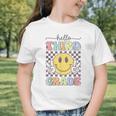 3rd Grade Team Back To School Hello Third Grade Smile Face Graphic Toddler T-Shirt