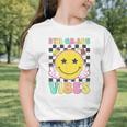 5th Grade Vibes Girls Smile Face Back To School Fifth Grade Graphic Toddler T-Shirt