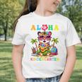 Aloha Kindergarten Tiger Hawaii Back To School Kids Girls Graphic Toddler T-Shirt