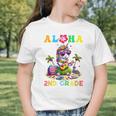 Aloha Second Grade Unicorn Hawaii Back To School Kids Girl Graphic Toddler T-Shirt Aloha Second Grade Unicorn Hawaii Back To School Kids Girl Graphic Toddler T-Shirt