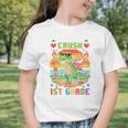 Back To School 1St Grade Boys I'm Ready To Crush Dinosaur Graphic Toddler T-Shirt Back To School 1St Grade Boys I'm Ready To Crush Dinosaur Graphic Toddler T-Shirt