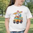 Back To School Chicken School Bus 100 Days Of School Graphic Toddler T-Shirt Back To School Chicken School Bus 100 Days Of School Graphic Toddler T-Shirt