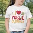 Back To School Education I Love Public Schools Graphic Toddler T-Shirt Back To School Education I Love Public Schools Graphic Toddler T-Shirt
