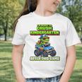 Back To School Kindergarten Retro Monster Truck Dinosaur Boy Graphic Toddler T-Shirt