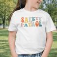 Back To School Student Safety Patrol Groovy Retro Graphic Toddler T-Shirt