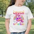 Back To School Unicorn Girls I'm Ready To Crush 1st Grade Graphic Toddler T-Shirt