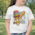 Baseball Player Pencil Back To School Cute Sport Students Graphic Toddler T-Shirt Baseball Player Pencil Back To School Cute Sport Students Graphic Toddler T-Shirt