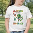 Blasting Into 3rd Grade Dinosaur Astronaut Back To School Graphic Toddler T-Shirt Blasting Into 3rd Grade Dinosaur Astronaut Back To School Graphic Toddler T-Shirt