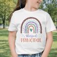 Blessed Principal Back To School Boho Rainbow Premium Tri-Blend Graphic Toddler T-Shirt