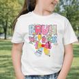 Bruh We Back Sixth Graders Back To School Coquette Bow Girl Graphic Toddler T-Shirt
