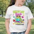 Bruh We Back Third Grade Cute Frog Back To School Graphic Toddler T-Shirt