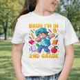 Bruh I'm In 2nd Grade Dabbing Boys Kids Gamer Back To School Graphic Toddler T-Shirt