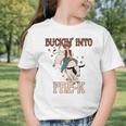 Buckin' Into Pre-K Back To School Cowboy Western Graphic Toddler T-Shirt