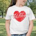 Bulldogs Heart Back To School Spirit R Graphic Toddler T-Shirt Bulldogs Heart Back To School Spirit R Graphic Toddler T-Shirt