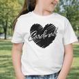 Cardinals Heart Back To School Spirit Graphic Toddler T-Shirt