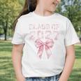 Class Of 2027 Preppy Coquette Bow Back To School Graduation Premium Tri-Blend Graphic Toddler T-Shirt