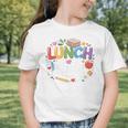 Colorful Lunch Lady Appreciation Retro Back To School Graphic Toddler T-Shirt