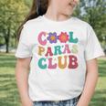 Cool Paras Club Paraprofessional Groovy Back To School Graphic Toddler T-Shirt Cool Paras Club Paraprofessional Groovy Back To School Graphic Toddler T-Shirt