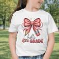 Coquette 4th Grade First Day Of Back To School Girls Outfits Graphic Toddler T-Shirt Coquette 4th Grade First Day Of Back To School Girls Outfits Graphic Toddler T-Shirt