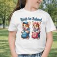 Corgi Dog Student To School Happy Back To School Graphic Toddler T-Shirt Corgi Dog Student To School Happy Back To School Graphic Toddler T-Shirt
