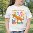 Crush 1st Grade Dinosaur Back To School Class Of 2037 Boy Graphic Toddler T-Shirt Crush 1st Grade Dinosaur Back To School Class Of 2037 Boy Graphic Toddler T-Shirt