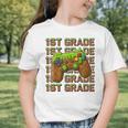 First Day Of 1st Grade Level Begins Back To School Girl Boy Graphic Toddler T-Shirt First Day Of 1st Grade Level Begins Back To School Girl Boy Graphic Toddler T-Shirt