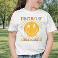 First Day Of Kindergarten Retro Back To School Girls Kids Graphic Toddler T-Shirt First Day Of Kindergarten Retro Back To School Girls Kids Graphic Toddler T-Shirt