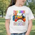 Gamer Back To School Gamepad 2nd Second Grade Level Unlocked Graphic Toddler T-Shirt
