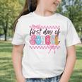 Girl First Day Of School Coquette Bow Pink Back To School Graphic Toddler T-Shirt