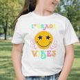 Girls 1st Grade Vibes Smile Face Back To School 1st Grade Graphic Toddler T-Shirt