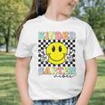 Girls Kindergarten Vibes Smile Face Back To School Kinder Graphic Toddler T-Shirt