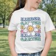 Groovy Kindergarten Back To School First Day Of Kindergarten Graphic Toddler T-Shirt Groovy Kindergarten Back To School First Day Of Kindergarten Graphic Toddler T-Shirt